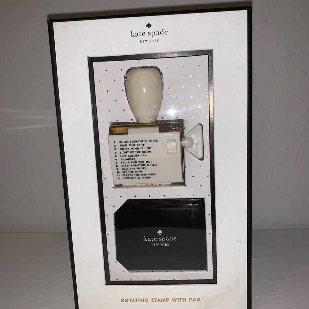 Kate spade rotating stamp
